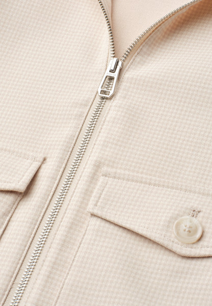 Jacke mit Stehkragen und Zipper
