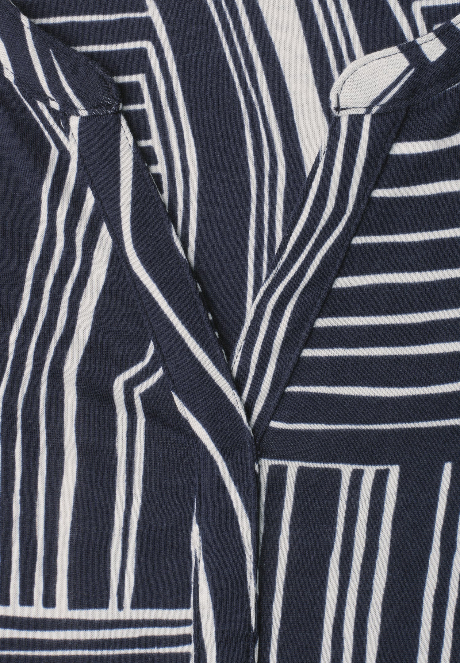 3/4-Arm Shirt mit Split Neck und Print