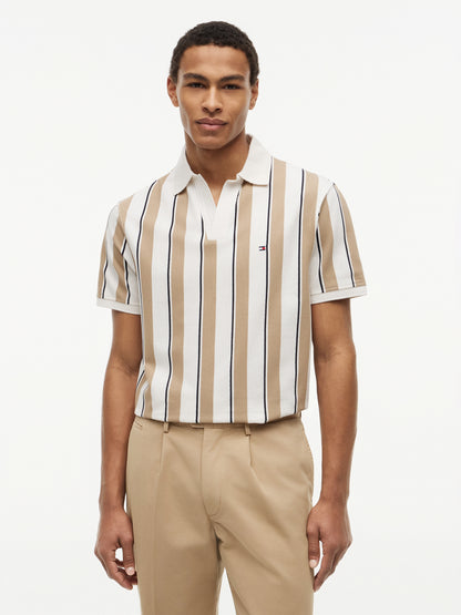 V NECK CREPE CLASSIC POLO