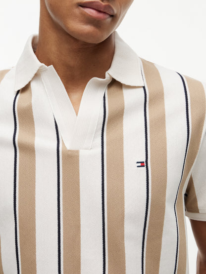 V NECK CREPE CLASSIC POLO
