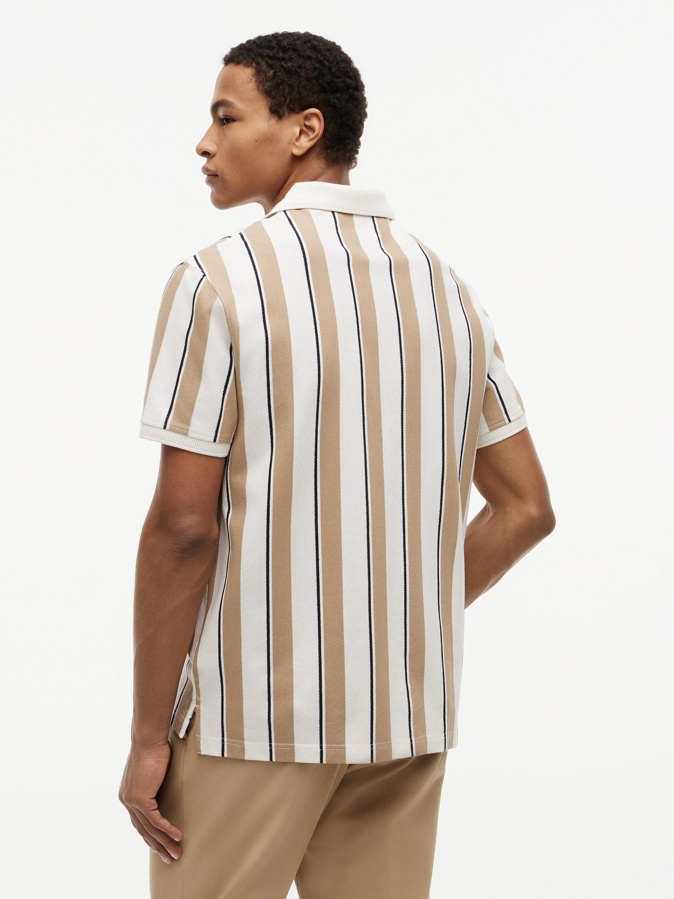 V NECK CREPE CLASSIC POLO