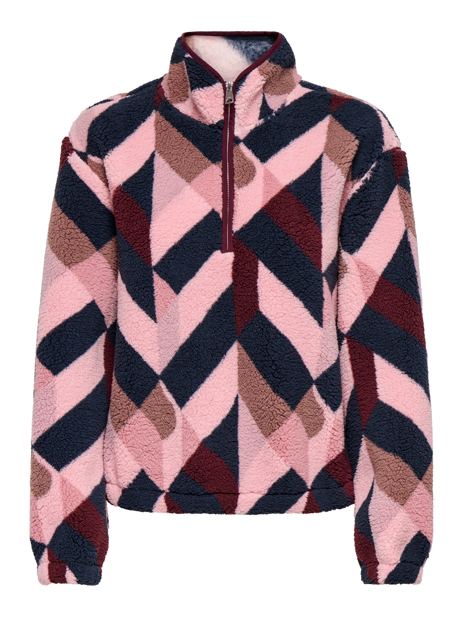 ONLNEW DALLAS L/S HIGHNECK ZIP SWT NOOS