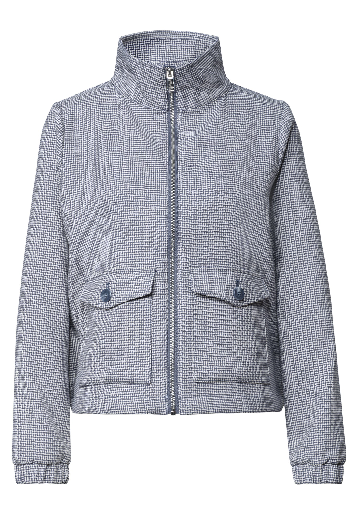 Jacke mit Stehkragen und Zipper