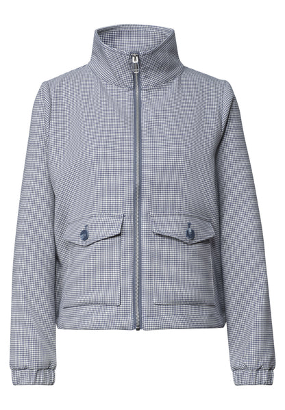 Jacke mit Stehkragen und Zipper