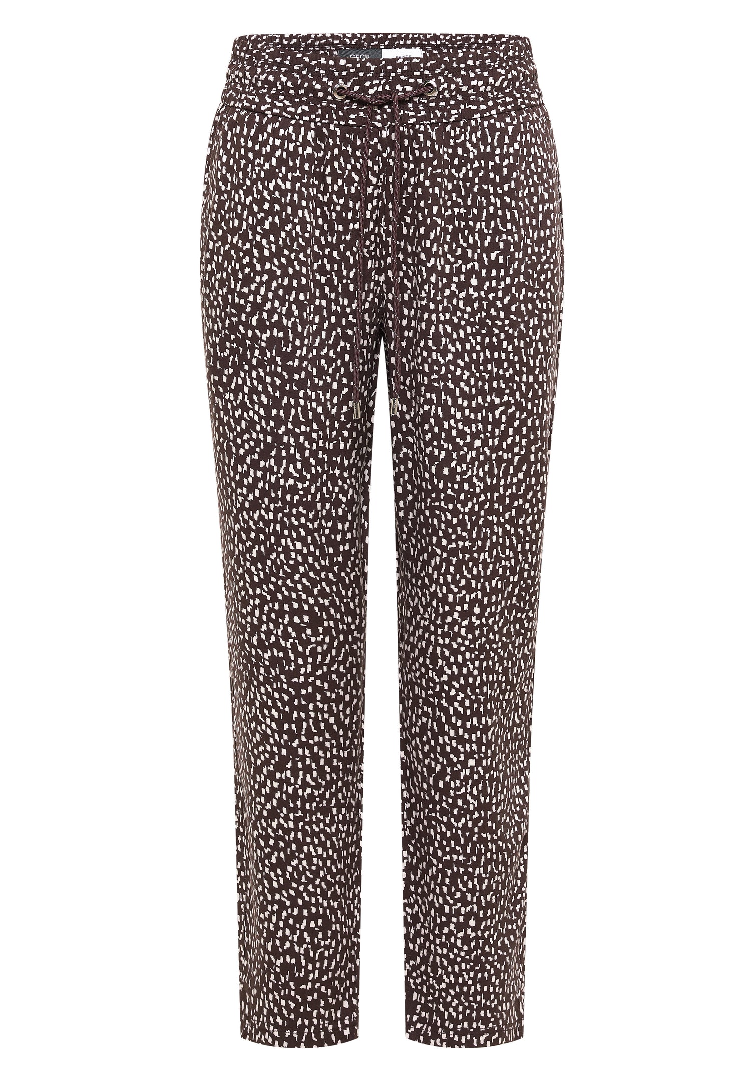 Mid Waist Slim Leg Hose im Loose Fit