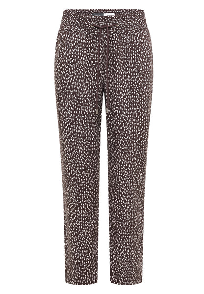 Mid Waist Slim Leg Hose im Loose Fit