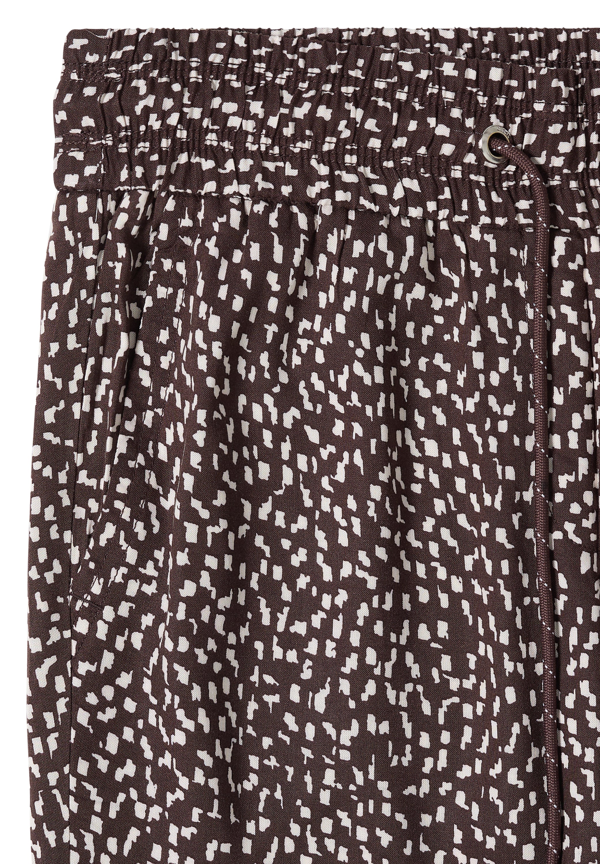 Mid Waist Slim Leg Hose im Loose Fit