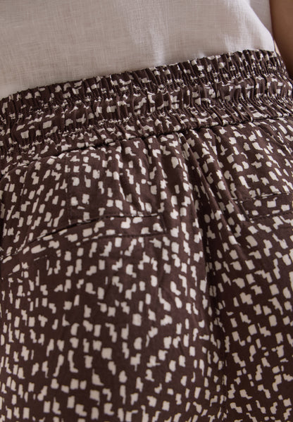 Mid Waist Slim Leg Hose im Loose Fit