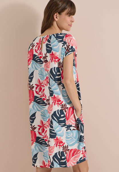 Knielanges Kleid mit Capsleeves