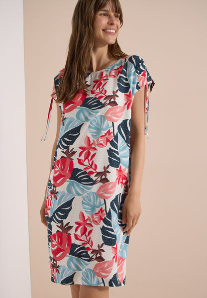 Knielanges Kleid mit Capsleeves