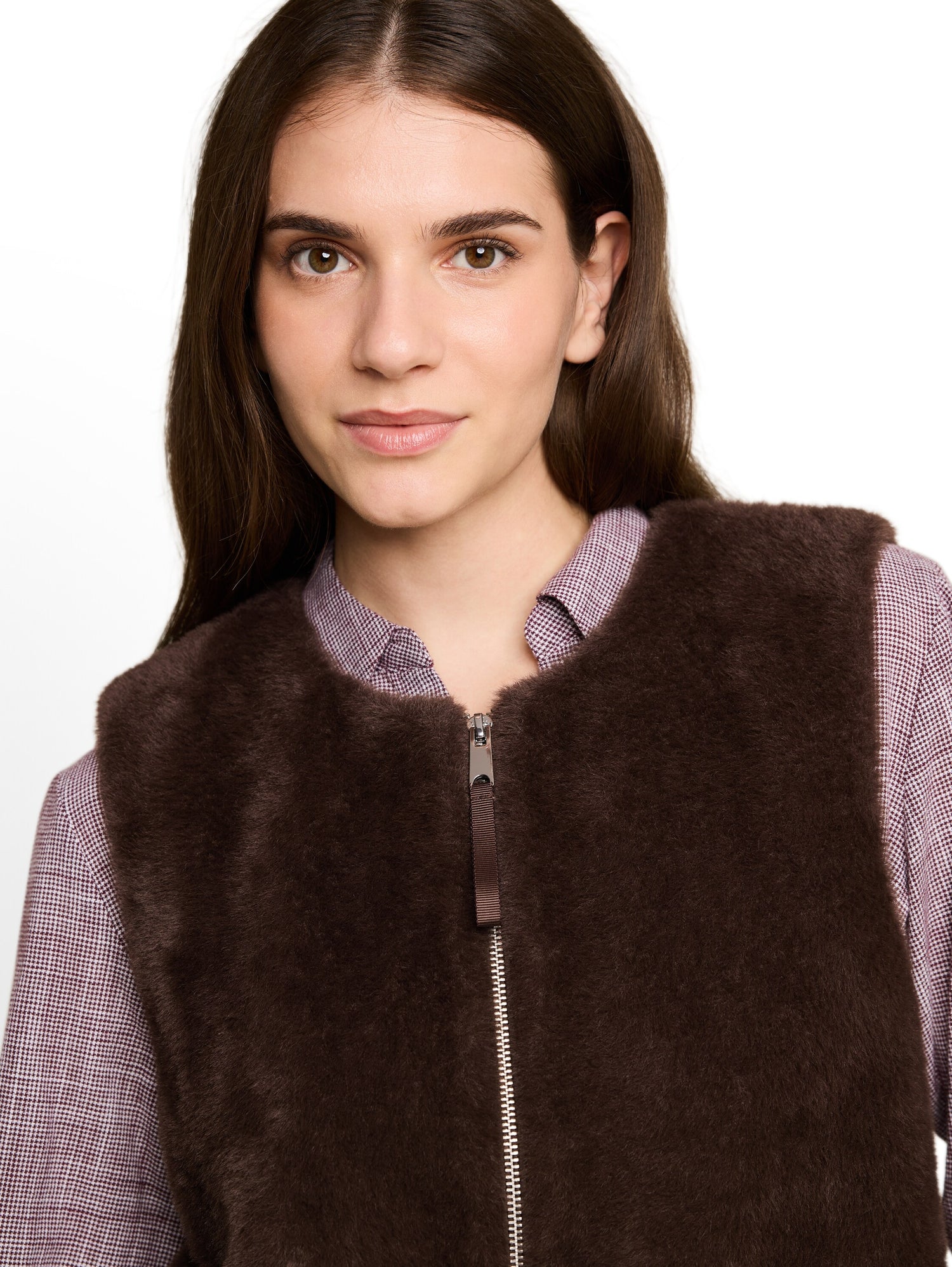 Teddy Weste mit Taschen