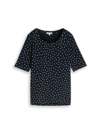 T-Shirt mit Punktemuster