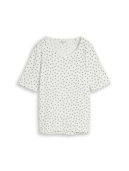 T-Shirt mit Punktemuster