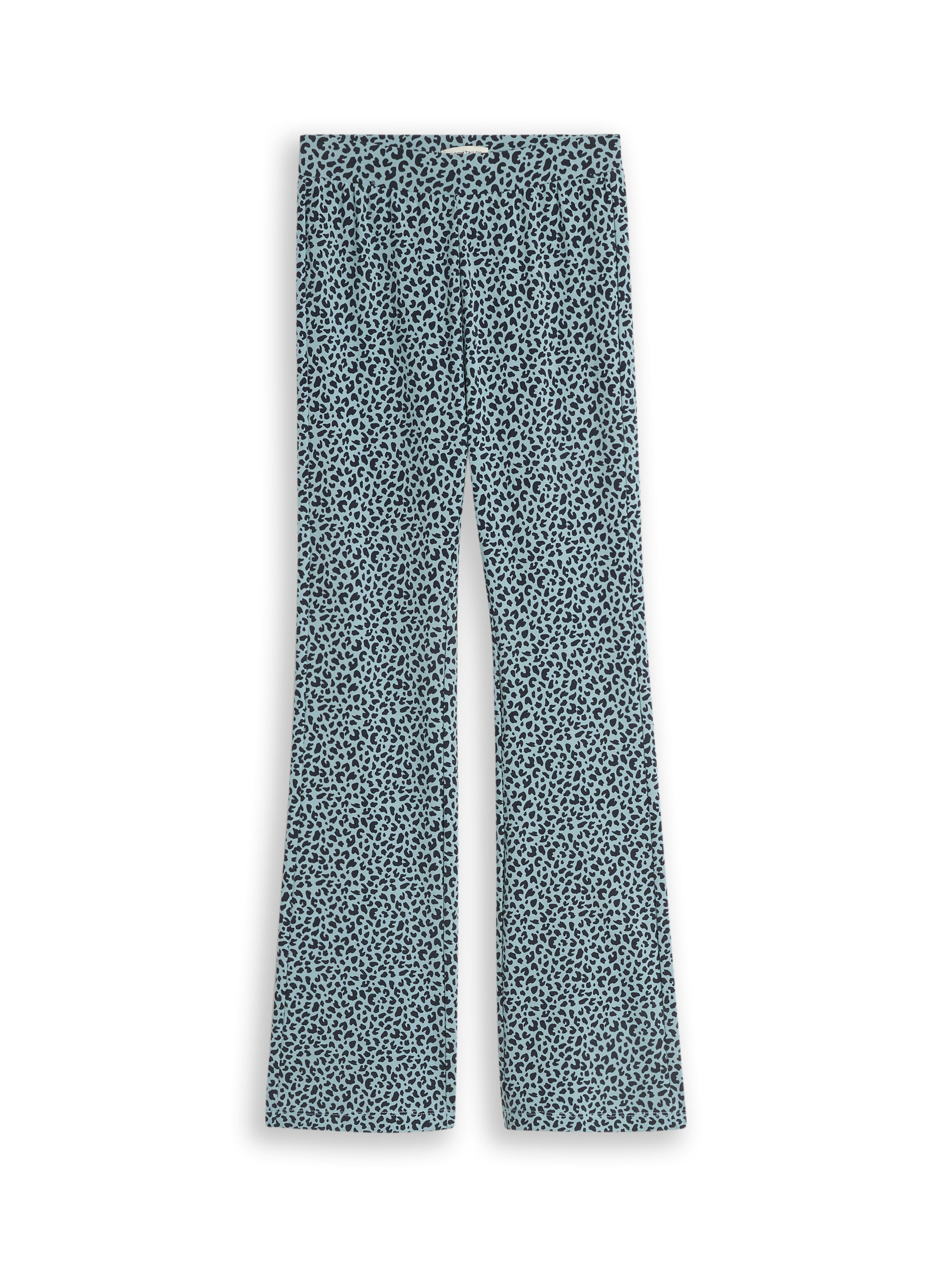 Flared Leggings mit Leomuster