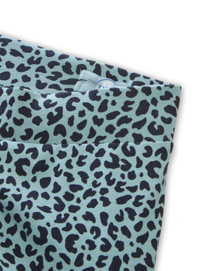 Flared Leggings mit Leomuster