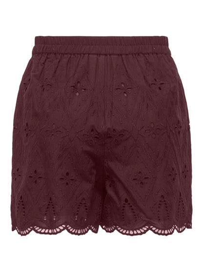 ONLFRANI EMB PULL UP SHORTS WVN