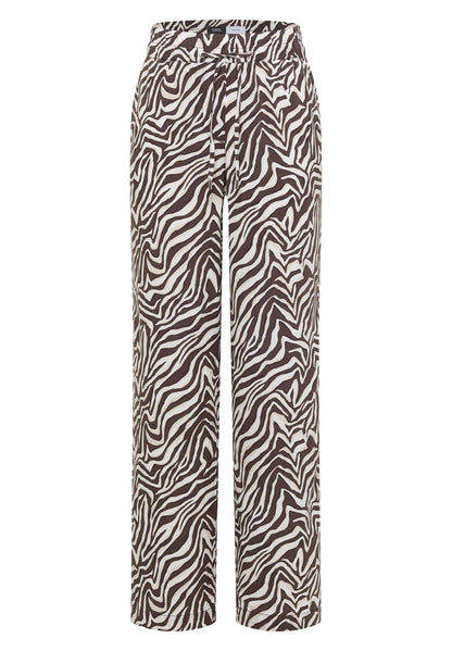Straight Leg Hose mit Zebraprint