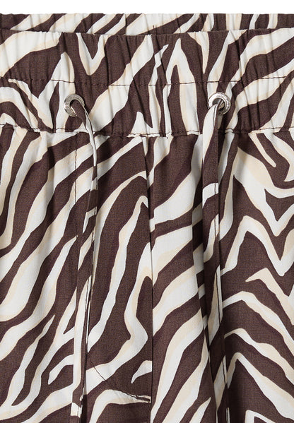 Straight Leg Hose mit Zebraprint