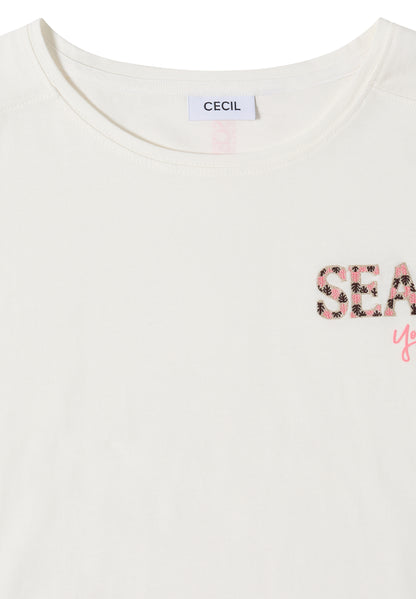 T-Shirt mit Rundhals und Embroidery