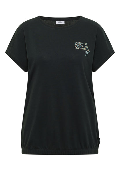 T-Shirt mit Rundhals und Embroidery