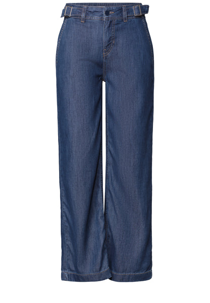 Wide Leg Jeans im Loose Fit mit Comfort Bund