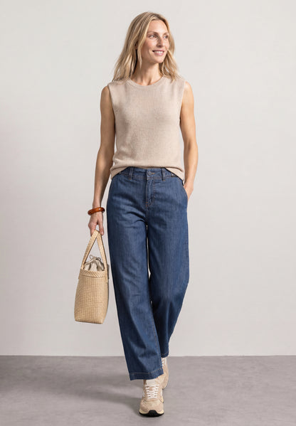 Wide Leg Jeans im Loose Fit mit Comfort Bund