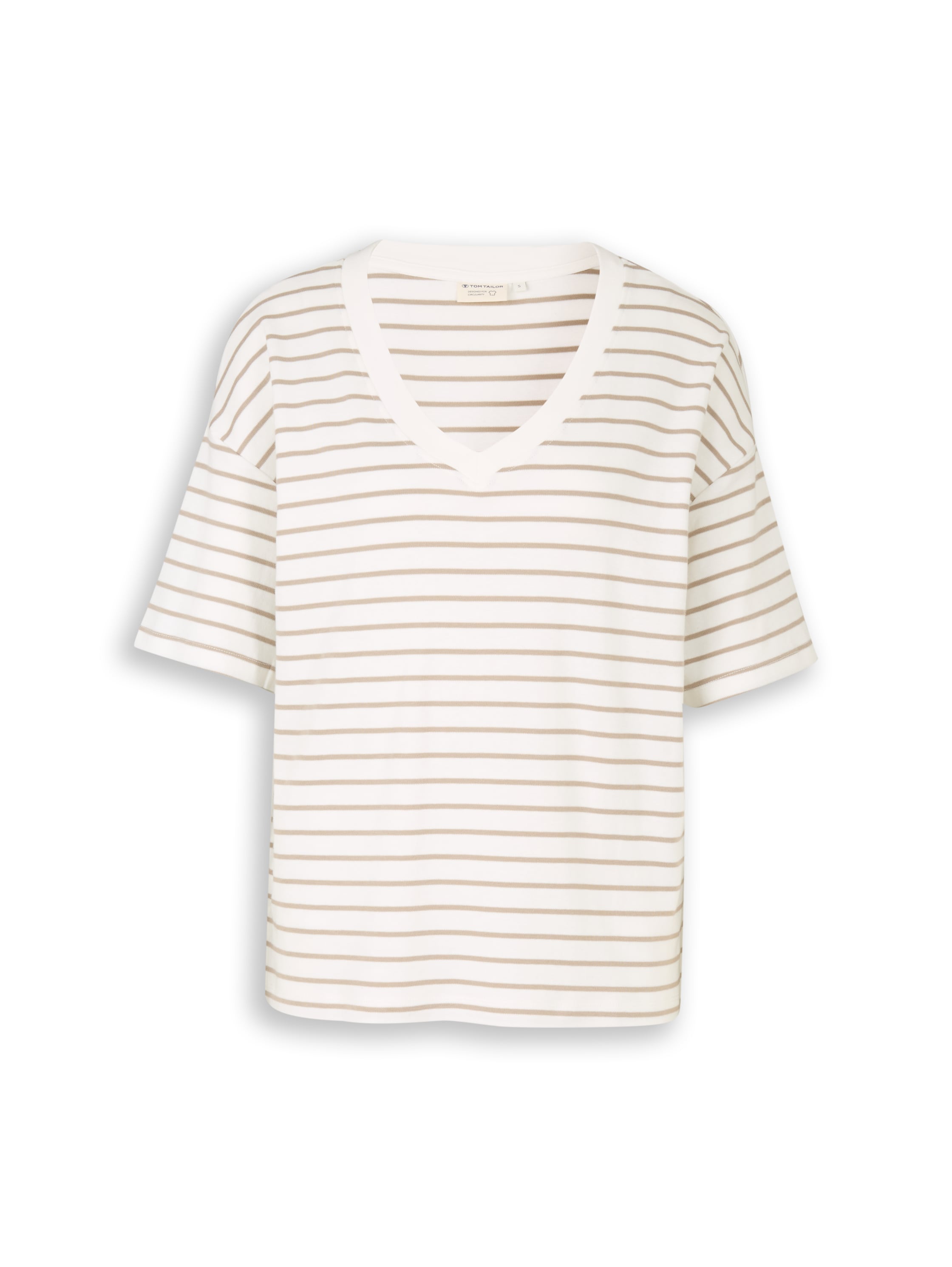 Oversize T-Shirt mit Streifenmuster