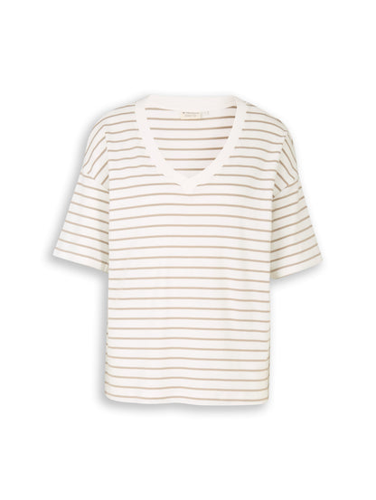 Oversize T-Shirt mit Streifenmuster