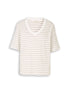 Oversize T-Shirt mit Streifenmuster