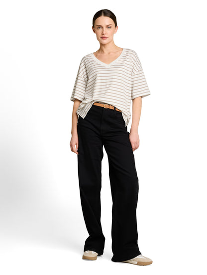 Oversize T-Shirt mit Streifenmuster