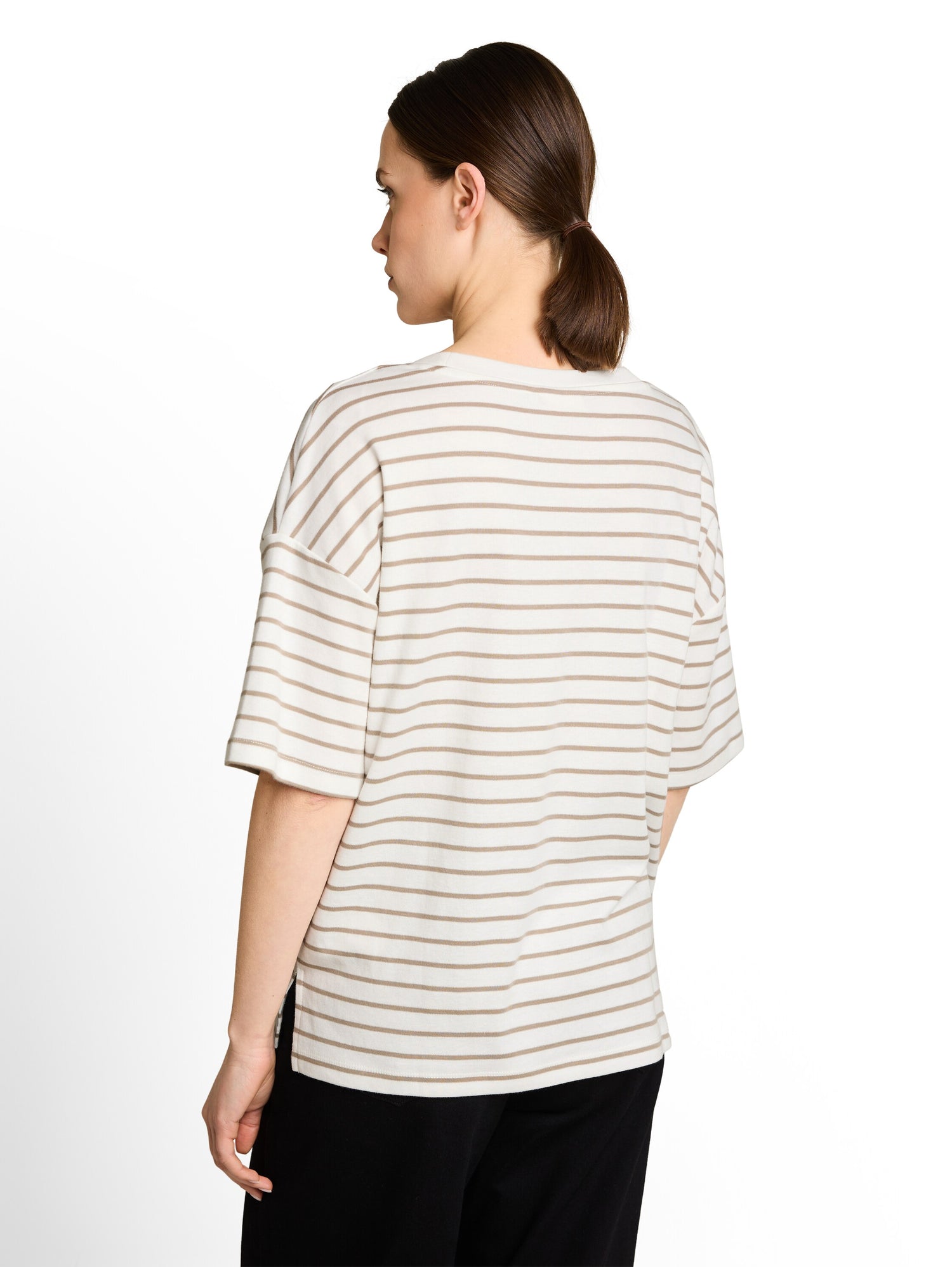 Oversize T-Shirt mit Streifenmuster