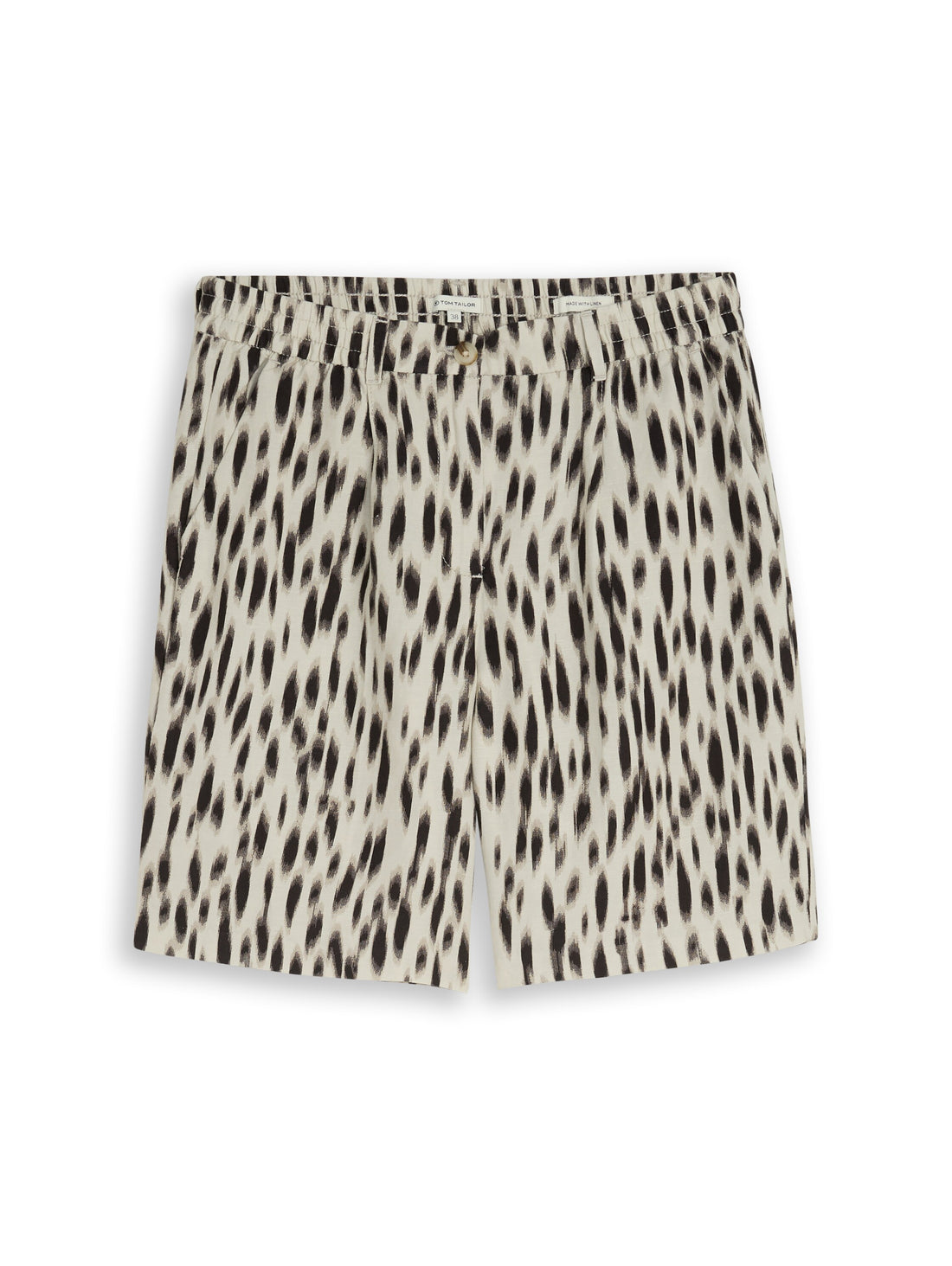 Loose Fit Bermuda Shorts mit Leinenanteil