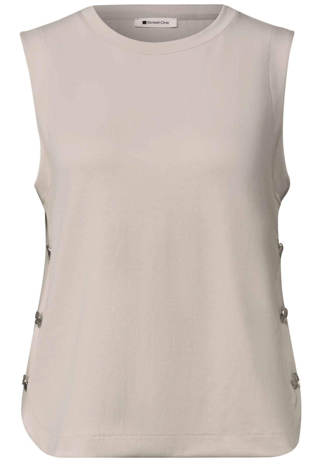 Top mit seitlichen Knopfdetails