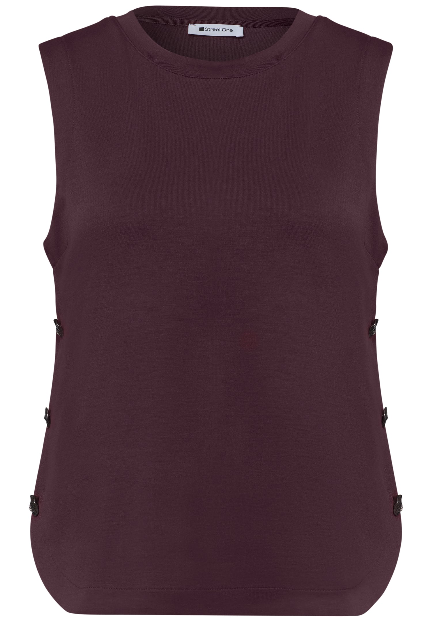 Top mit seitlichen Knopfdetails