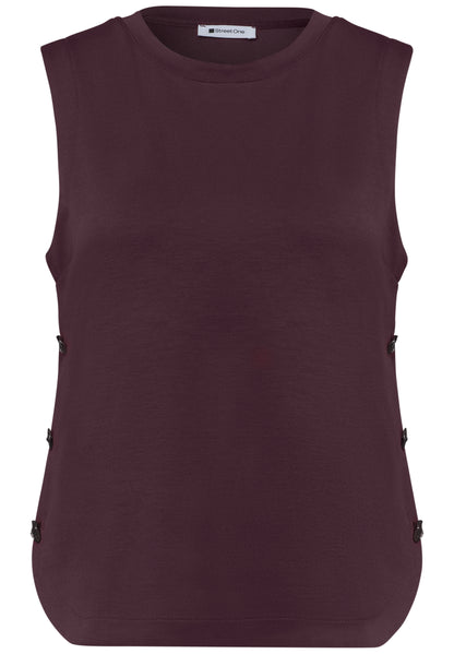 Top mit seitlichen Knopfdetails