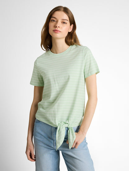 T-Shirt mit Knotendetail