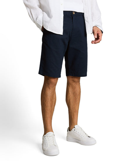 TTREGULAR Chino Shorts mit Leinenanteil