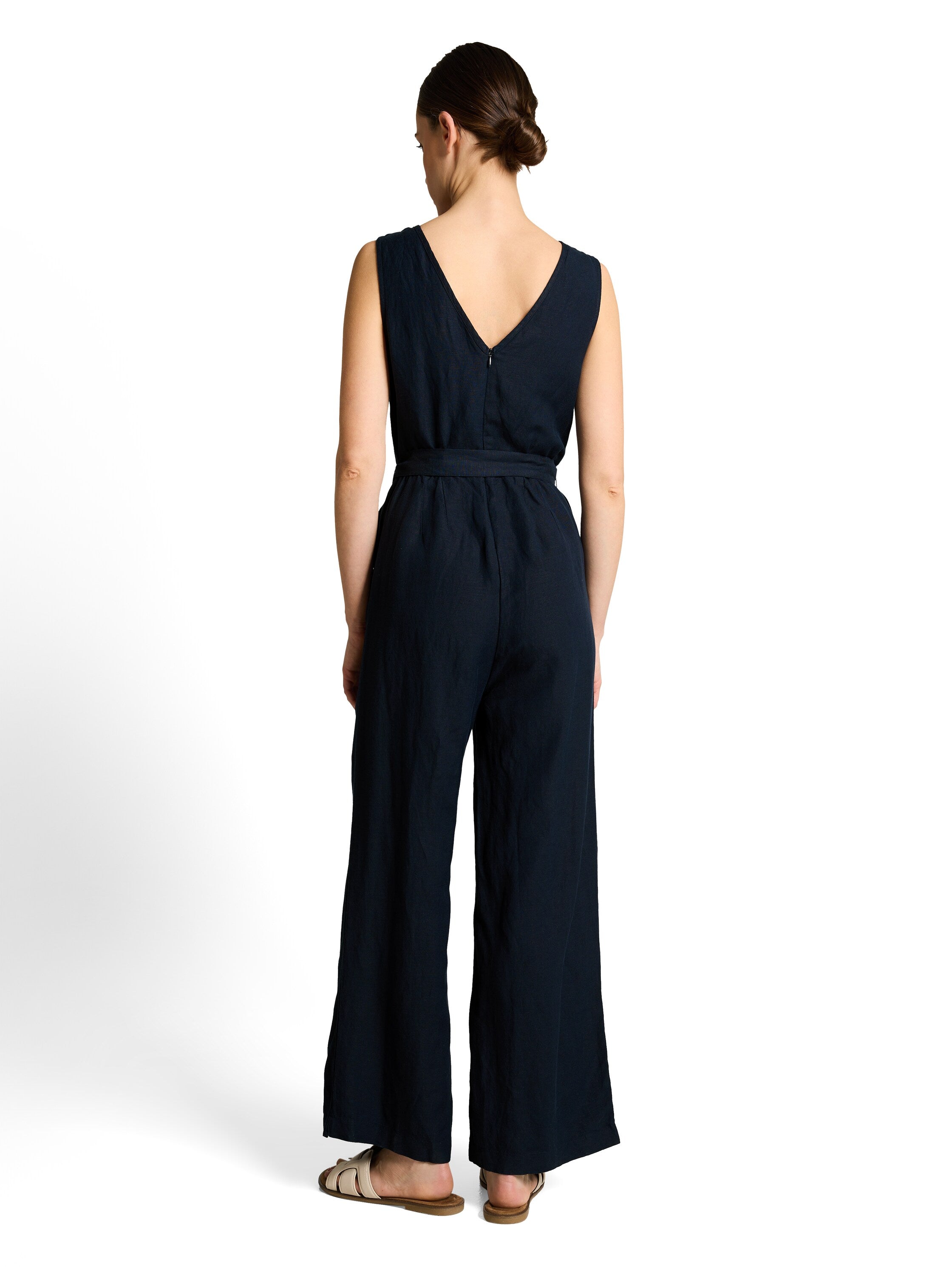 Jumpsuit mit Leinenanteil