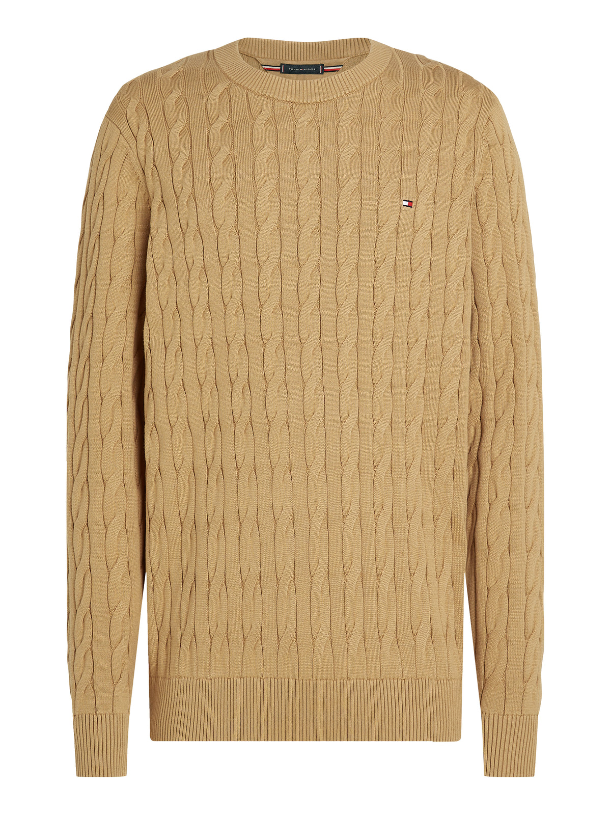 CLASSIC COTTON CABLE CREW NECK