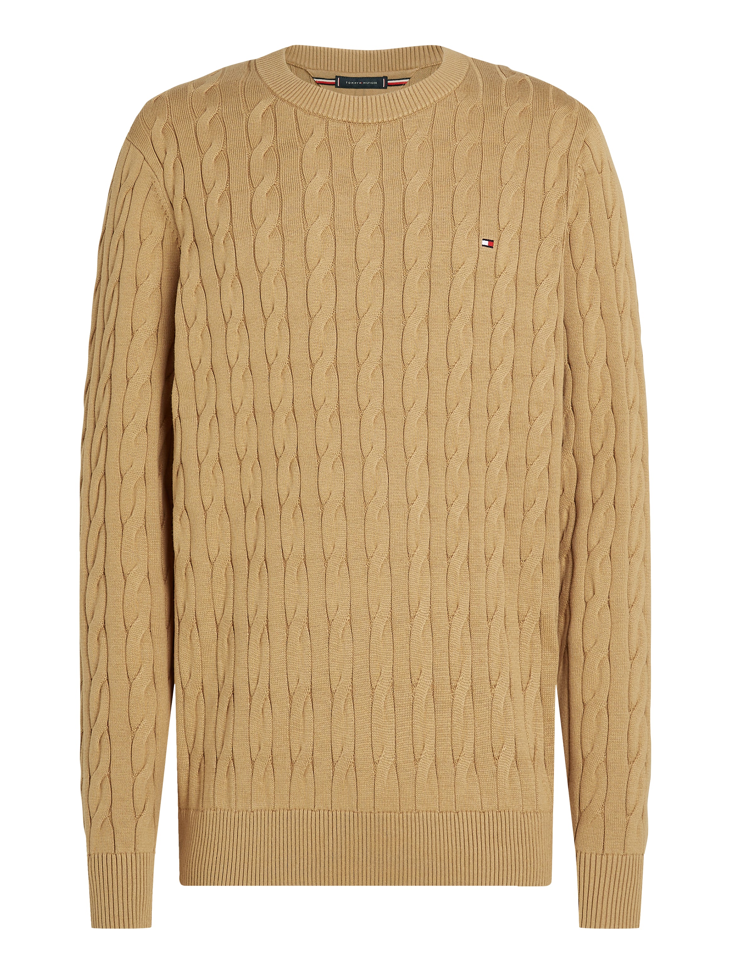 CLASSIC COTTON CABLE CREW NECK