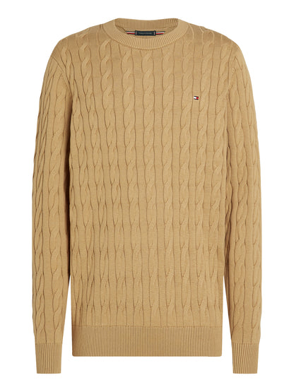 CLASSIC COTTON CABLE CREW NECK