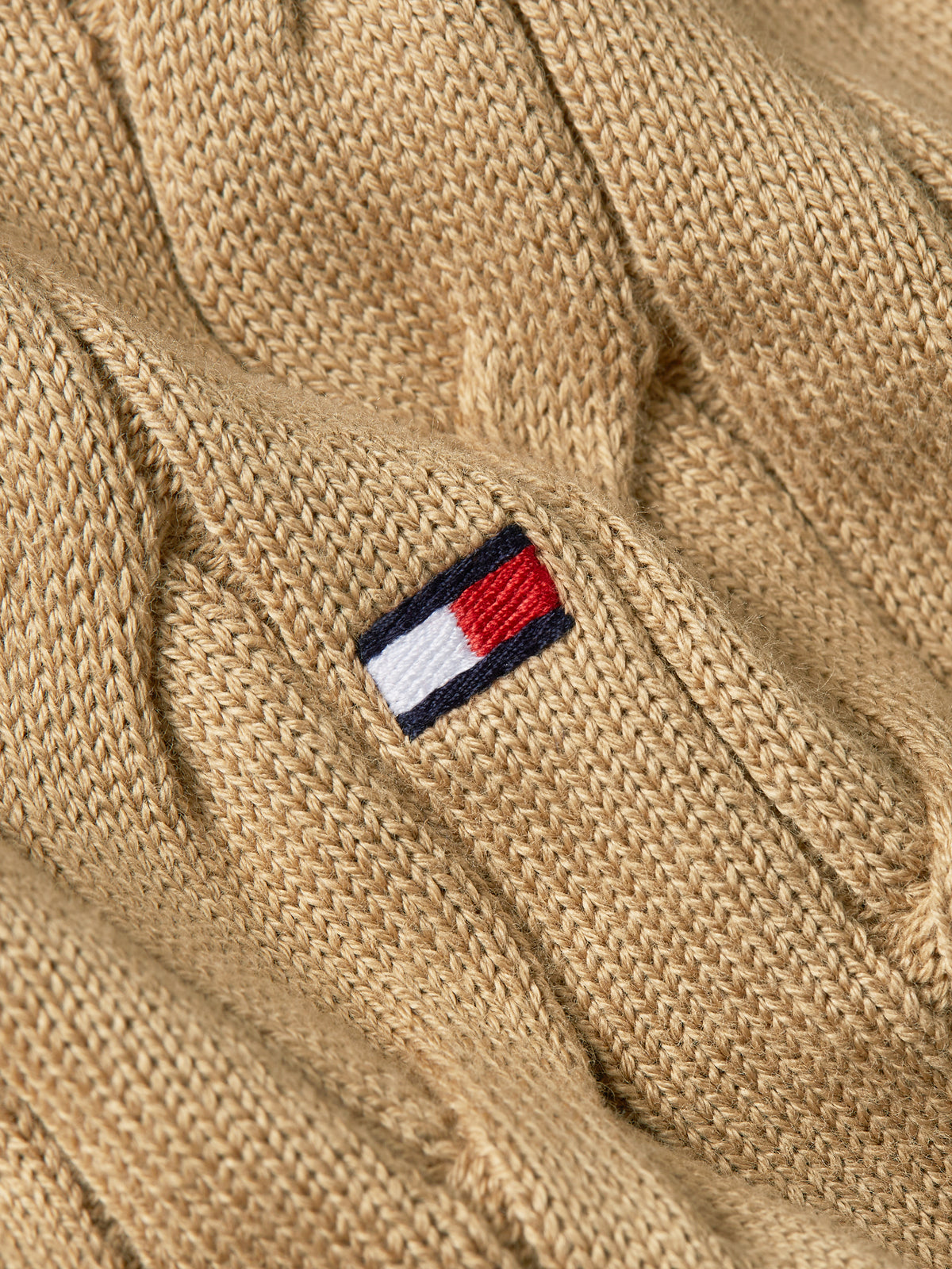 CLASSIC COTTON CABLE CREW NECK