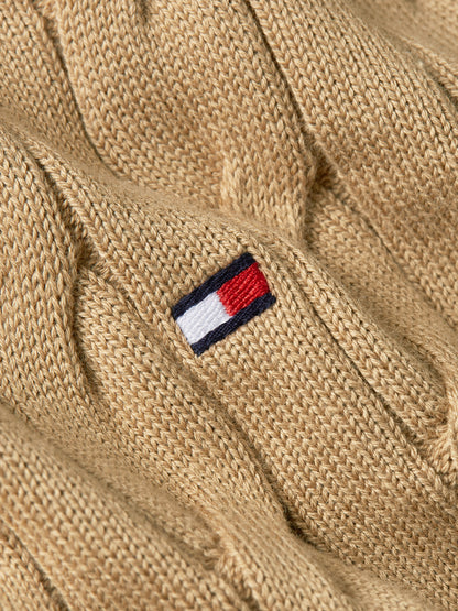 CLASSIC COTTON CABLE CREW NECK