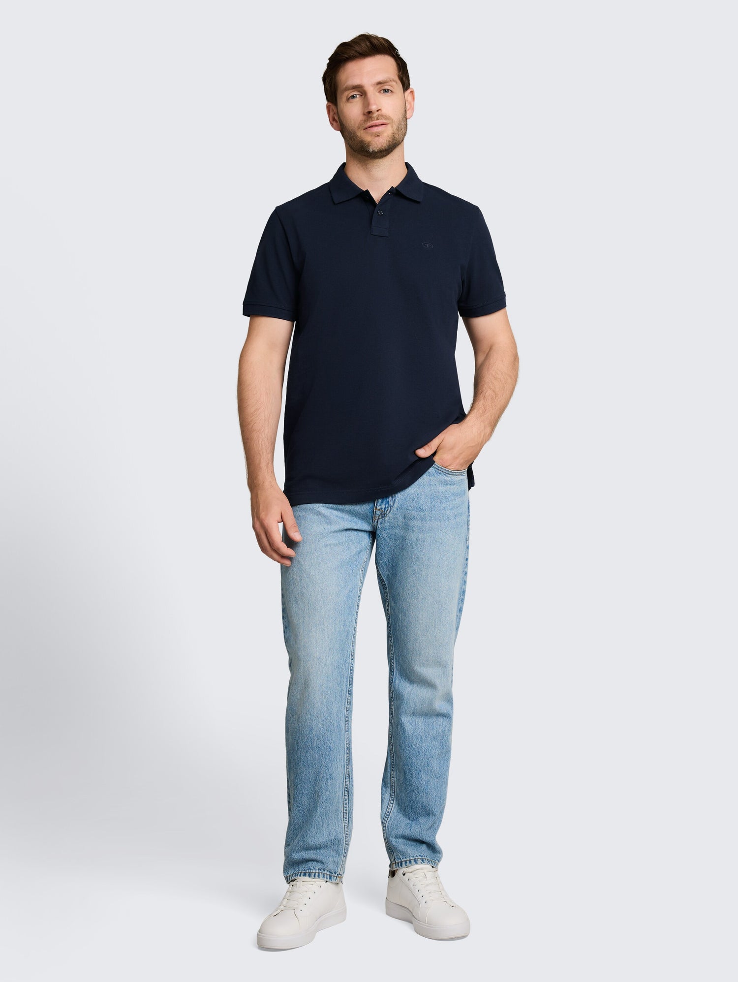 Piqué Poloshirt mit Logo-Stickerei