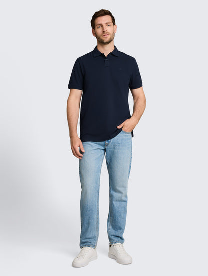 Piqué Poloshirt mit Logo-Stickerei