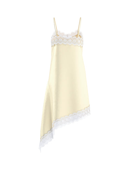 HDKIMORA MIDI SATIN LACE DRESS