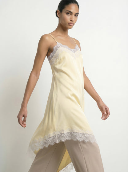 HDKIMORA MIDI SATIN LACE DRESS