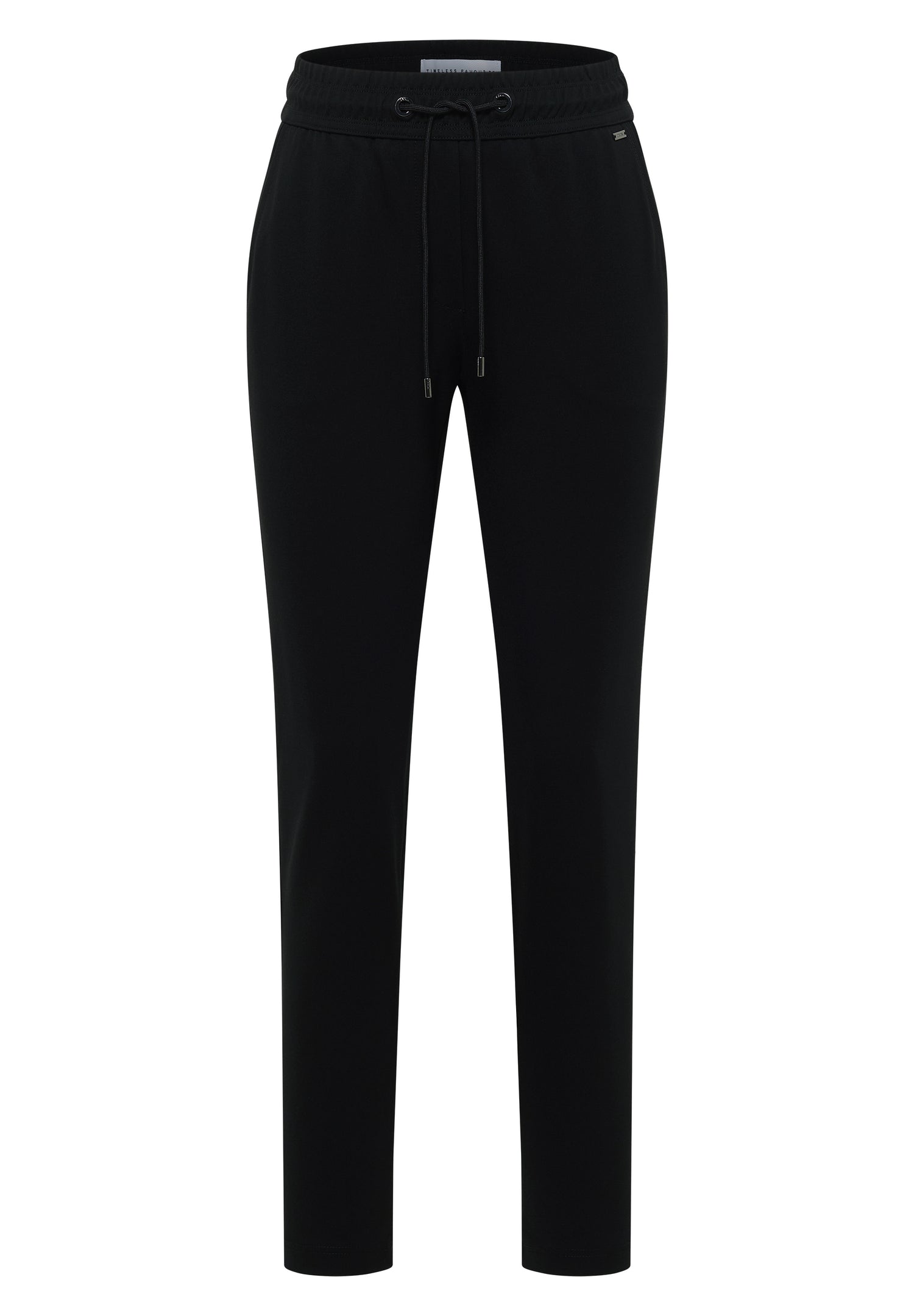 Mid Waist Slim Leg Hose im Casual Fit