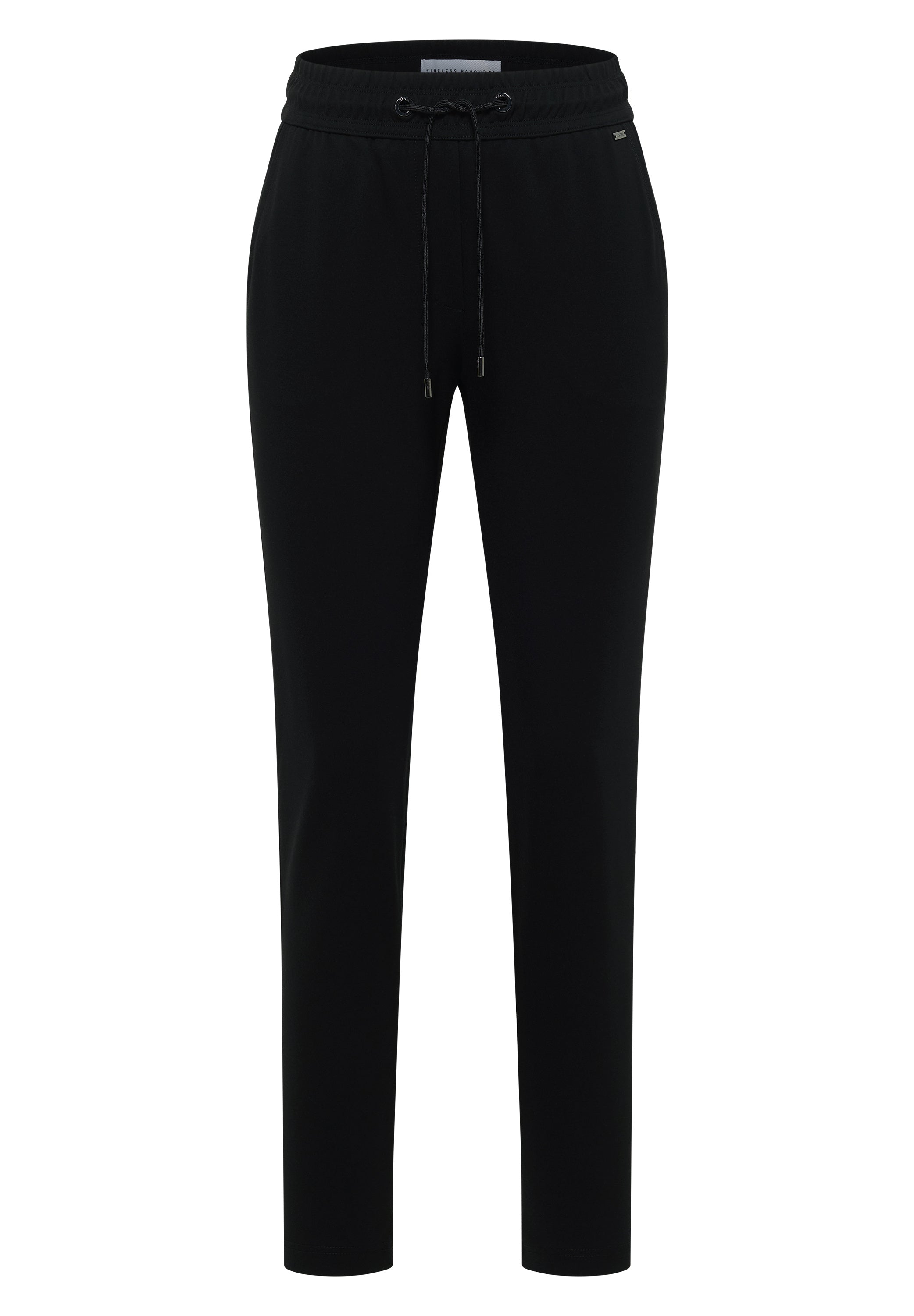 Mid Waist Slim Leg Hose im Casual Fit