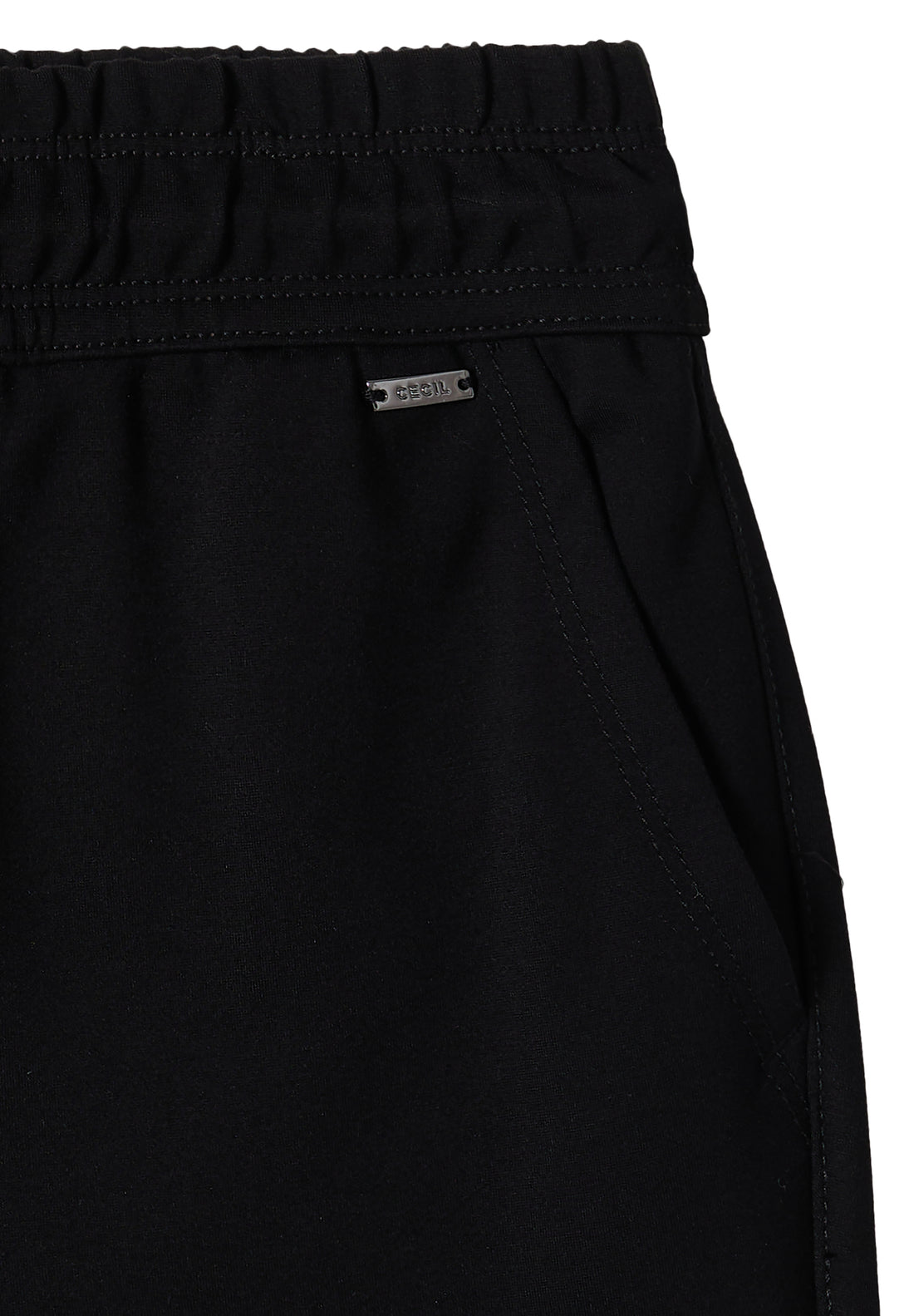 Mid Waist Slim Leg Hose im Casual Fit